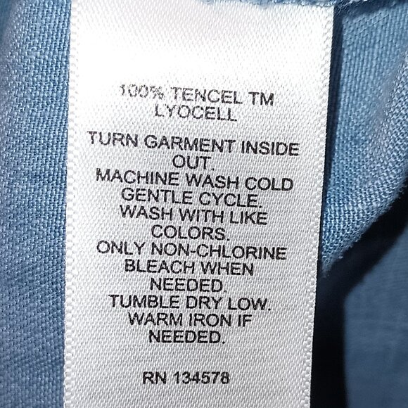 NEW Vineyard Vines Margo Chambray Shirt Dress Blue Mirage Small - Picture 10 of 11